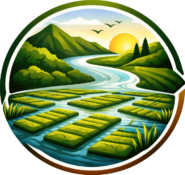 harmonious valley and chinampas at dawn